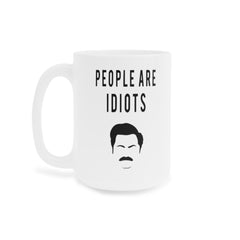 [PTF] PerfectPrintedAQA - Funny Ron Swanson Mug - B07PLN6KM3