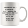 Image of [TL] I Hope We're Friends Until We Die Coffee Mug – Funny Friendship Gifts for Women – Gift Idea for Sister Birthday, Humorous Wine Gifts for Female Best Friend, BFF, Soul Sister - 11 oz Tea Cup White