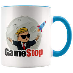 [Teelaunch] WallStreetBets GamestopGME Coffee Mug, Wall Street Bets mug, GME to the moon mug, GME STOCK, Stock market coffee mug, Memorial Gift for him Yellow Mug