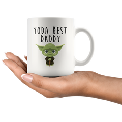 [TL] Funny Coffee Mug, Yoda Best Daddy Mug, Starwars Fathers Day Gift Cup, High Gloss Coffee Mug 11oz