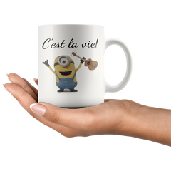 [TL] C'est La Vie- Funny Minions Coffee Mug - Unique Present Idea - 11OZ Ceramic Coffee Mug - Best Funny And Inspirational R9UL7B