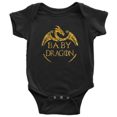 VnSupertramp Baby Dragon Onesie Baby Bodysuit For Boys Girls Dragon Fans Gift Family Matching Tees - D2