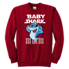 Image of Official VnSupertramp Baby Shark Youth Crewneck Sweatshirt Doo Doo Doo Apparel