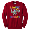 Image of VnSupertramp Roaring Kindergarten Dinosaur Youth Sweatshirt Back to School Gift