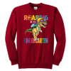 Image of VnSupertramp Roaring Kindergarten Dinosaur Youth Sweatshirt Back to School Gift