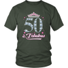 Image of VnSupertramp Fifty And Fabulous Women Shirt Plus Size XL-4XL 50th Birthday Gift