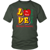 Image of VnSupertramp Personalized Love Apple Women Men First Grade Teacher T-Shirt - Custom Name, School, Grade - Back To School 1st Day of School