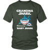 Image of VnSupertramp Grandma Shark and Baby Shark Personalized Name Birthday Shirt Women - D2