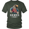 Image of VnSupertramp Personalized Hawks Mascot Team Men Women Football T-Shirt Plus Size XL-4XL - For Seattle Seahawks Fans