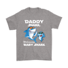 Image of VnSupertramp Daddy Shark and Baby Shark Personalized Name Birthday Shirt - D4