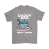 Image of VnSupertramp Daddy Shark and Baby Shark Personalized Name Birthday Shirt - D2