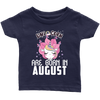 Image of Unicorns Are Born In August Infant Shirt Official VnSupertramp Birthday Apparel