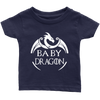 Image of VnSupertramp Baby Dragon Infant T-shirt For Boys Girls Dragon Fans Gift Family Matching Tees - D1