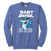 Image of Official VnSupertramp Baby Shark Youth Crewneck Sweatshirt Doo Doo Doo Apparel