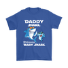 Image of VnSupertramp Daddy Shark and Baby Shark Personalized Name Birthday Shirt - D4