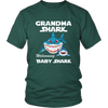 Image of VnSupertramp Grandma Shark and Baby Shark Personalized Name Birthday Shirt Women - D2