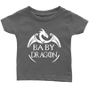 Image of VnSupertramp Baby Dragon Infant T-shirt For Boys Girls Dragon Fans Gift Family Matching Tees - D1