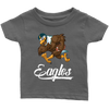 Image of VnSupertramp Eagle Playing Football Infant Shirt For Philadelphia Eagles Fans