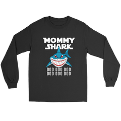 Official VnSupertramp Mommy Shark Gildan Long Sleeve Shirt Doo Doo Doo Apparel