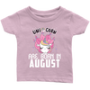 Image of Unicorns Are Born In August Infant Shirt Official VnSupertramp Birthday Apparel