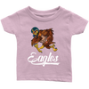 Image of VnSupertramp Eagle Playing Football Infant Shirt For Philadelphia Eagles Fans