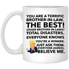 Trump BrotherinLaw Mug Funny Trump Mug Brother in Law Gift Conservative Gift Trump Lover Gift Donald Trump Coffee Mug Trump Gag Gift