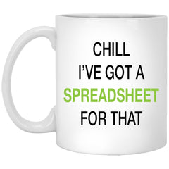 Funny Spreadsheet Mug - Gifts For Bookeeper Analysts - Gag Office Gift