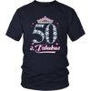 Image of VnSupertramp Fifty And Fabulous Women Shirt Plus Size XL-4XL 50th Birthday Gift