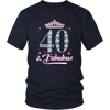 Image of VnSupertramp Forty And Fabulous Women Shirt Plus Size XL-4XL 40th Birthday Gift