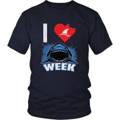 Official VnSupertramp I Love Sharks Week Men Women T-Shirt Plus Size XL-4XL Great Tees For Shark Lover Fan TV Show D3