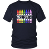 Image of VnSupertramp Personalized Crayon Teacher Men Women Shirt Custom Name Back To School Teacher Appreciation Gift