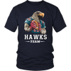 Image of VnSupertramp Personalized Hawks Mascot Team Men Women Football T-Shirt Plus Size XL-4XL - For Seattle Seahawks Fans