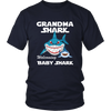 Image of VnSupertramp Grandma Shark and Baby Shark Personalized Name Birthday Shirt Women - D2