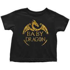 VnSupertramp Baby Dragon Toddler T-shirt For Boys Girls Dragon Fans Gift Family Matching Tee - D2