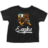 Image of VnSupertramp Eagle Playing Football Toddler Shirt For Philadelphia Eagles Fans