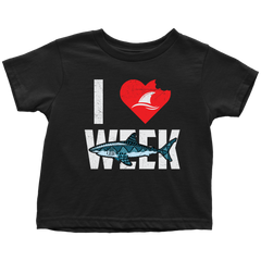 VnSupertramp I Love Sharks Week Toddler T-Shirt For Kids Boys Girls Great Tees For Shark Lover Fan TV Show