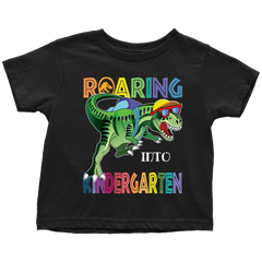 VnSupertramp Roaring Kindergarten Dinosaur T-Rex Toddler Shirt Back to School