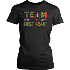 Team First Grade Women Shirt Plus Size XL-4XL Back To School Tee Official VnSupertramp Apparel