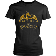 VnSupertramp Mother of Dragons Women Shirt Plus Size XL-4XL For Mother's Day Gift Dragon Fans Lovers Mom Mommy - D2