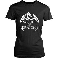 VnSupertramp Mother of Dragons Women Shirt Plus Size XL-4XL For Mother's Day Gift Dragon Fans Lovers Mom Mommy - D1