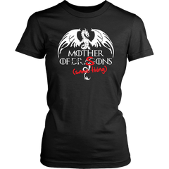 VnSupertramp Mother of Dragons (er, Sons - Same Thing) Funny Women T-Shirt Plus Size XL-4XL For Mom Birthday Gift