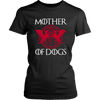 Image of VnSupertramp Mother Of Dogs Funny Women T-Shirt Plus Size XL-4XL Mother's Day Mom Gift Cool Dog Owner Lover