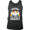 Image of Unicorns Are Born In August Birthday Men Tank Top Shirt Plus Size Official VnSupertramp Apparel