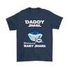 Image of VnSupertramp Daddy Shark and Baby Shark Personalized Name Birthday Shirt - D5