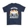 Image of Unicorns Are Born In August Men Shirt Plus Size 2XL-5XL Official VnSupertramp Apparel