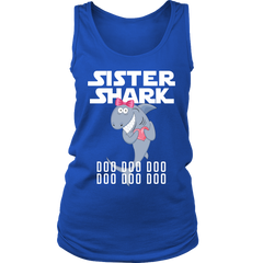 Sister Shark Women Tank Top Shirt Doo Doo Doo Official VnSupertramp Apparel