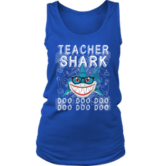 Teacher Shark Women Tank Top Shirt Doo Doo Doo Plus Size Official VnSupertramp Apparel