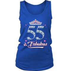 VnSupertramp Fabulous Women Tank Top Shirt Plus Size XL-4XL 55th Birthday Gift