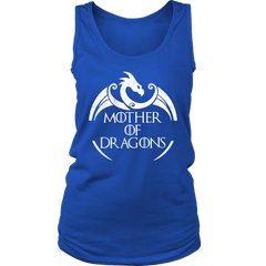 VnSupertramp Mother of Dragons Women Tank Top Shirt Plus Size XL-4XL For Mother's Day Gift Dragon Fans Mom - D1