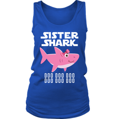 Sister Shark Women Tank Top Shirt Doo Doo Doo Official VnSupertramp Apparel